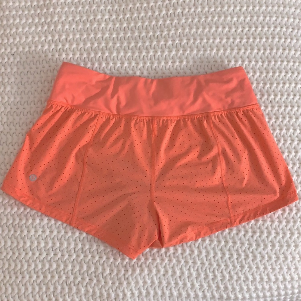 Lulu lemon coral/pink shorts
